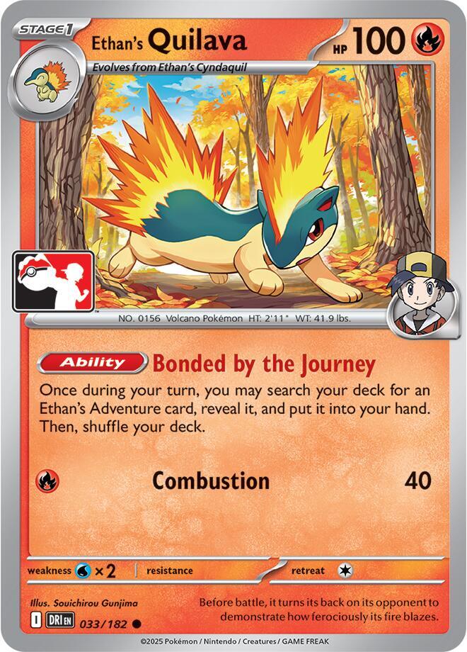 Ethan's Quilava (033/182) [Prize Pack Series Cards]