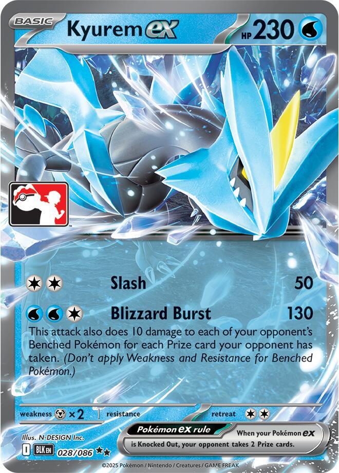 Kyurem ex (028/086) [Prize Pack Series Cards]