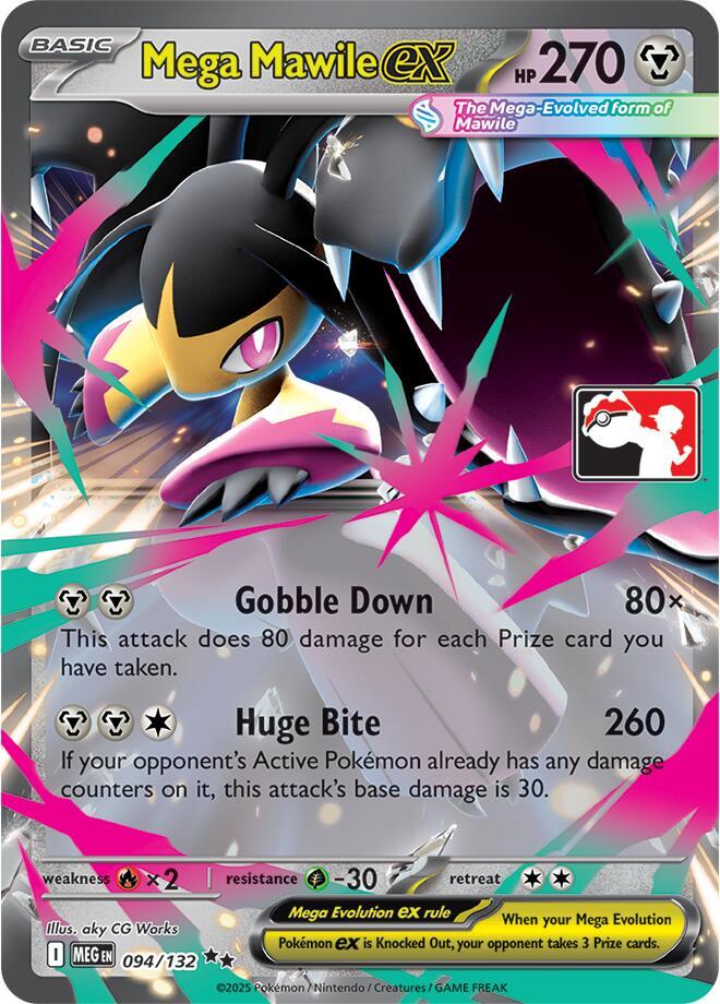 Mega Mawile ex - 094/132 (094/132) [Prize Pack Series Cards]