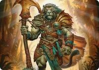 Ajani, Outland Chaperone Art Card (28) [Art Series: Lorwyn Eclipsed]