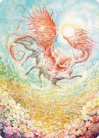 Eirdu, Carrier of Dawn Art Card (Gold-Stamped Signature) (30) [Art Series: Lorwyn Eclipsed]