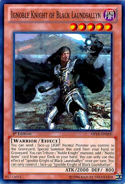 Ignoble Knight of Black Laundsallyn (ABYR-EN000) [Abyss Rising]
