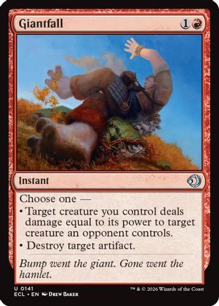 Giantfall (ECL-141) - Lorwyn Eclipsed Foil