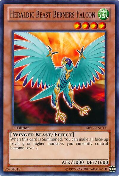 Heraldic Beast Berners Falcon (ABYR-EN013) [Abyss Rising]