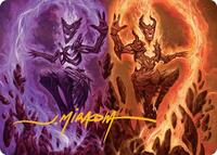 Fire Covenant Art Card (Gold-Stamped Signature) (52) [Art Series: Lorwyn Eclipsed]