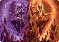 Fire Covenant Art Card (52) [Art Series: Lorwyn Eclipsed]