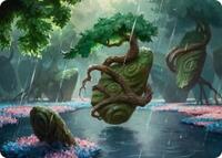 Rain-Slicked Copse Art Card (49) [Art Series: Lorwyn Eclipsed]