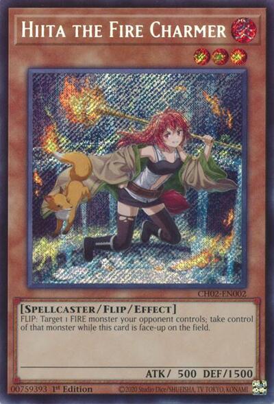 Hiita the Fire Charmer (CH02-EN002) [THE CHRONICLES DECK: Spirit Charmers (All-Foil Edition)]