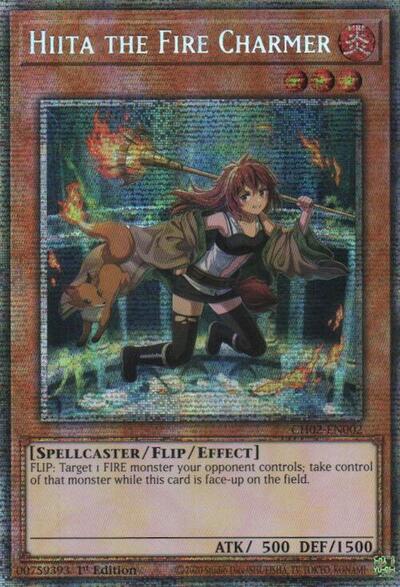 Hiita the Fire Charmer (Starlight Rare) (CH02-EN002) [THE CHRONICLES DECK: Spirit Charmers (All-Foil Edition)]