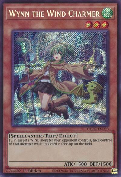 Wynn the Wind Charmer (CH02-EN003) [THE CHRONICLES DECK: Spirit Charmers (All-Foil Edition)]