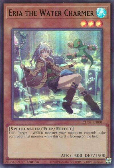 Eria the Water Charmer (Ultra Rare) (CH02-EN001) [THE CHRONICLES DECK: Spirit Charmers (All-Foil Edition)]