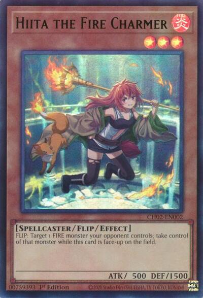Hiita the Fire Charmer (Ultra Rare) (CH02-EN002) [THE CHRONICLES DECK: Spirit Charmers (All-Foil Edition)]