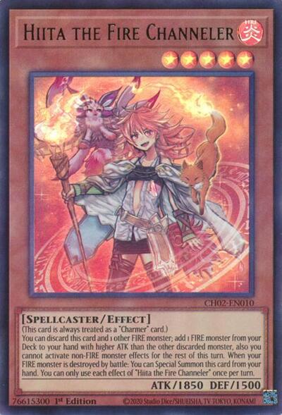 Hiita the Fire Channeler (CH02-EN010) [THE CHRONICLES DECK: Spirit Charmers (All-Foil Edition)]