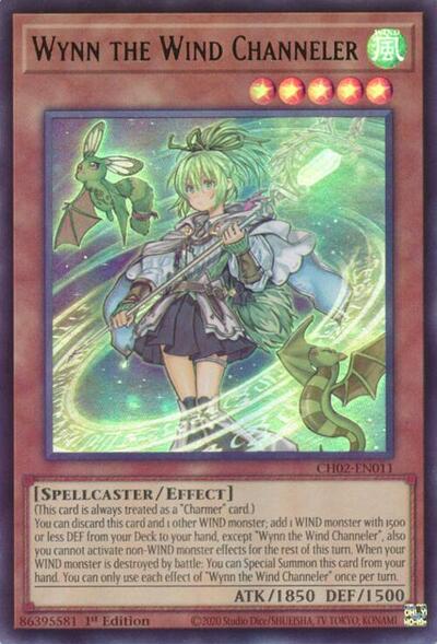 Wynn the Wind Channeler (CH02-EN011) [THE CHRONICLES DECK: Spirit Charmers (All-Foil Edition)]