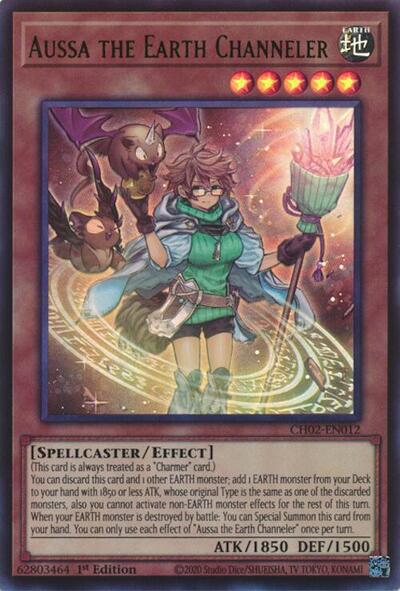 Aussa the Earth Channeler (CH02-EN012) [THE CHRONICLES DECK: Spirit Charmers (All-Foil Edition)]