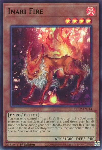 Inari Fire (CH02-EN014) [THE CHRONICLES DECK: Spirit Charmers (All-Foil Edition)]