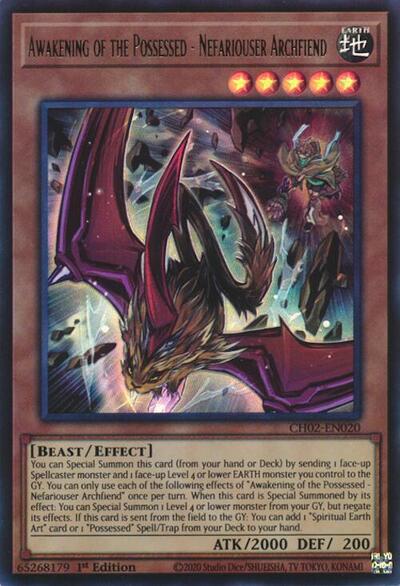 Awakening of the Possessed - Nefariouser Archfiend (CH02-EN020) [THE CHRONICLES DECK: Spirit Charmers (All-Foil Edition)]