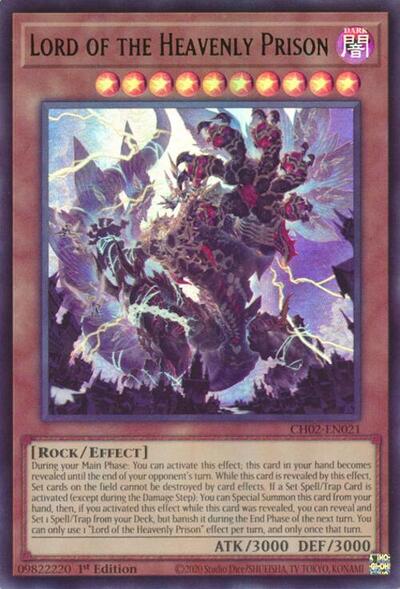 Lord of the Heavenly Prison (CH02-EN021) [THE CHRONICLES DECK: Spirit Charmers (All-Foil Edition)]