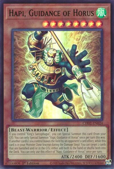 Hapi, Guidance of Horus (CH02-EN024) [THE CHRONICLES DECK: Spirit Charmers (All-Foil Edition)]