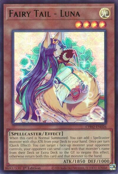 Fairy Tail - Luna (CH02-EN026) [THE CHRONICLES DECK: Spirit Charmers (All-Foil Edition)]