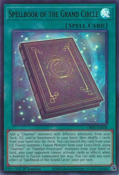Spellbook of the Grand Circle (Ultra Rare) (CH02-EN028) [THE CHRONICLES DECK: Spirit Charmers (All-Foil Edition)]