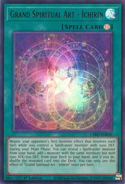 Grand Spiritual Art - Ichirin (CH02-EN030) [THE CHRONICLES DECK: Spirit Charmers (All-Foil Edition)]