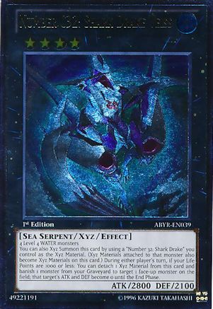 Number C32: Shark Drake Veiss (UTR) (ABYR-EN039) - Abyss Rising 1st Edition