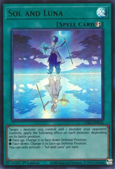 Sol and Luna (CH02-EN036) [THE CHRONICLES DECK: Spirit Charmers (All-Foil Edition)]