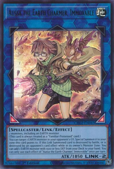 Aussa the Earth Charmer, Immovable (CH02-EN045) [THE CHRONICLES DECK: Spirit Charmers (All-Foil Edition)]