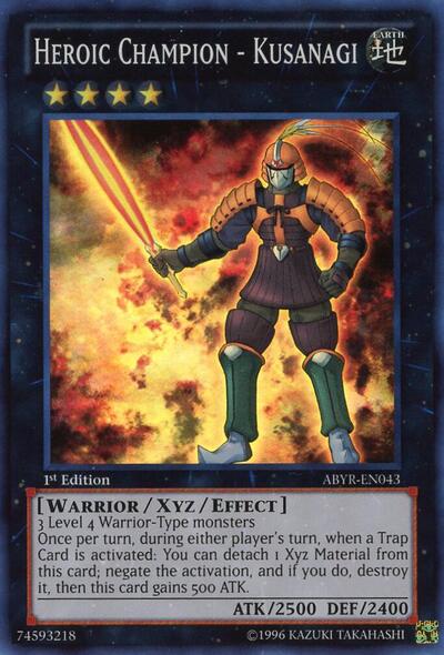 Heroic Champion - Kusanagi (ABYR-EN043) [Abyss Rising]