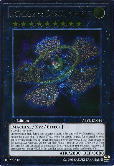 Number 9: Dyson Sphere (UTR) (ABYR-EN044) [Abyss Rising]