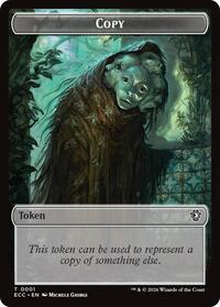 Copy // Plant Double-Sided Token (1 // 5) [Commander: Lorwyn Eclipsed]