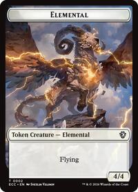 Elemental (0002) // Plant Double-Sided Token (2 // 5) [Commander: Lorwyn Eclipsed]