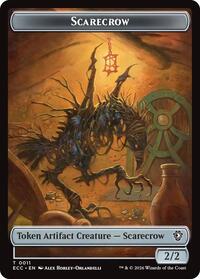 Scarecrow // Treasure Double-Sided Token (11 // 10) [Commander: Lorwyn Eclipsed]