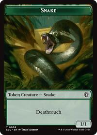 Snake // Scarecrow Double-Sided Token (8 // 11) [Commander: Lorwyn Eclipsed]