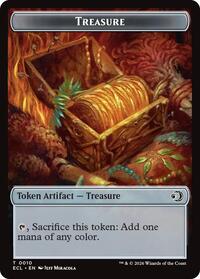 Treasure // Shapeshifter Double-Sided Token (10 // 1) [Commander: Lorwyn Eclipsed]