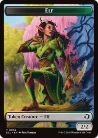 Elf // Treasure Double-Sided Token (4 // 10) [Lorwyn Eclipsed]