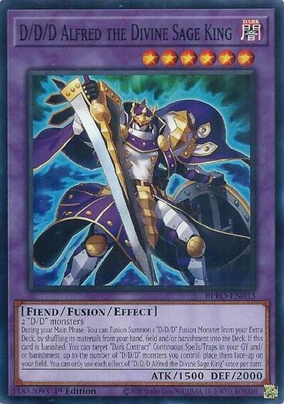 D/D/D Alfred the Divine Sage King (BPRO-EN033) [Burst Protocol]