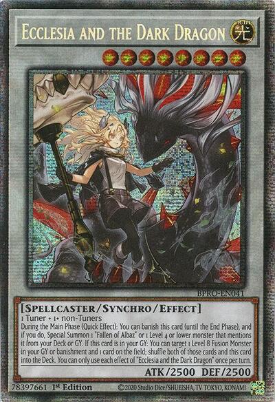 Ecclesia and the Dark Dragon (Starlight Rare) (BPRO-EN041) [Burst Protocol]