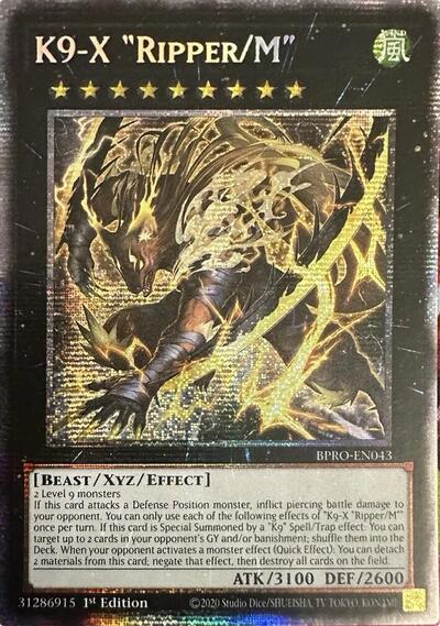 K9-X "Ripper/M" (Starlight Rare) (BPRO-EN043) [Burst Protocol]
