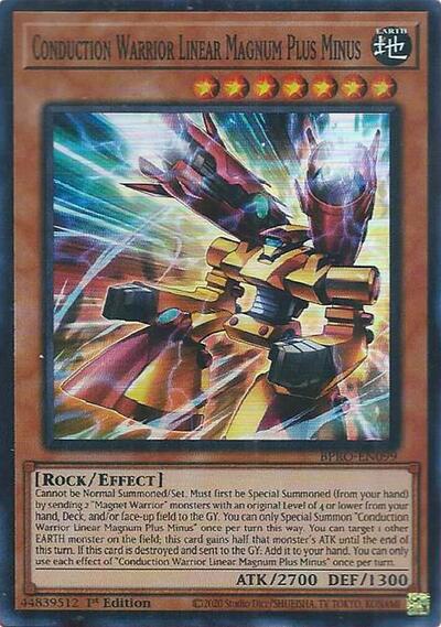 Conduction Warrior Linear Magnum Plus Minus (BPRO-EN099) [Burst Protocol]