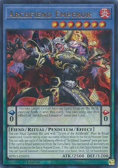 Archfiend Emperor (BPRO-EN031) [Burst Protocol]