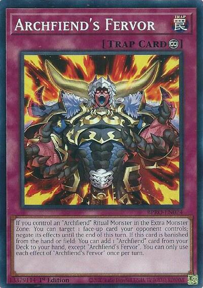Archfiend's Fervor (BPRO-EN074) [Burst Protocol]