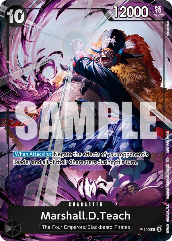 Marshall.D.Teach (Event Pack Vol. 8) (P-100) [One Piece Promotion Cards]