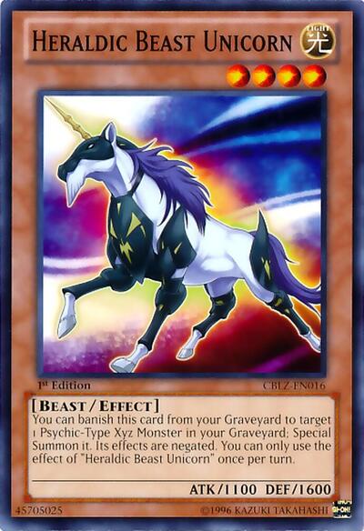 Heraldic Beast Unicorn (CBLZ-EN016) [Cosmo Blazer]
