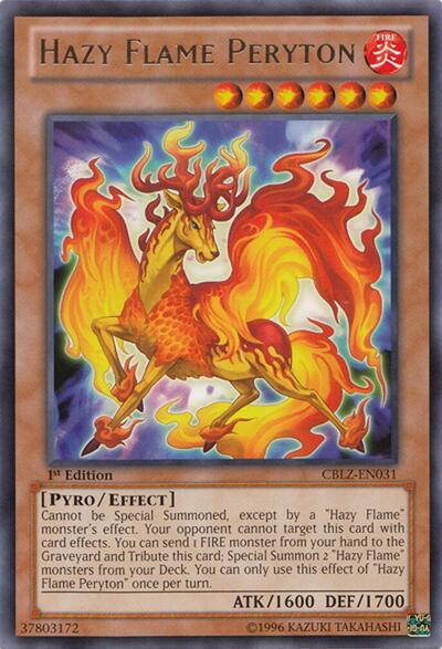 Hazy Flame Peryton (CBLZ-EN031) [Cosmo Blazer]