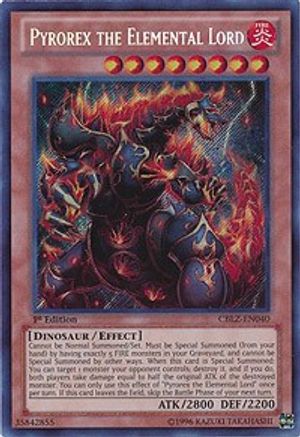 Pyrorex the Elemental Lord (CBLZ-EN040) - Cosmo Blazer 1st Edition
