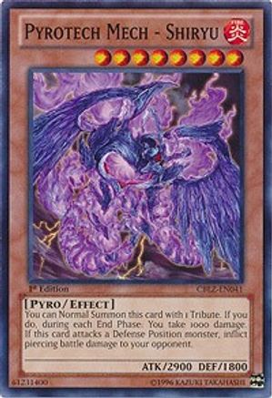 Pyrotech Mech - Shiryu (CBLZ-EN041) - Cosmo Blazer 1st Edition