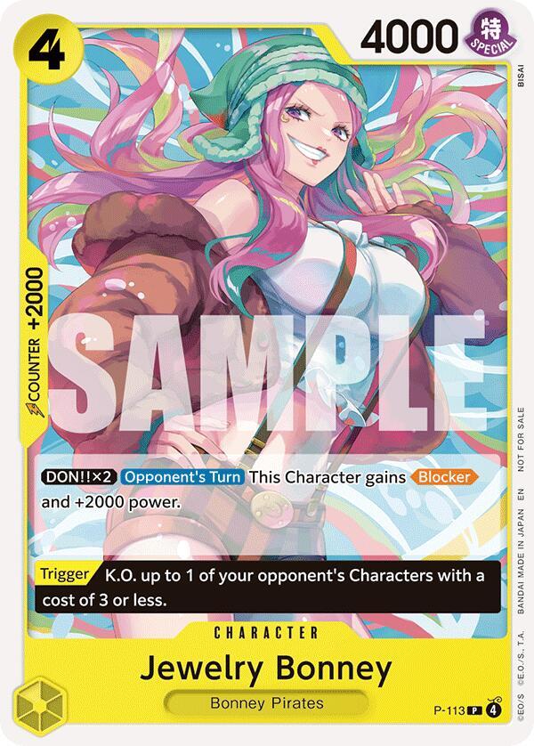 Jewelry Bonney (Heroines Battle Pack) (P-113) [One Piece Promotion Cards]