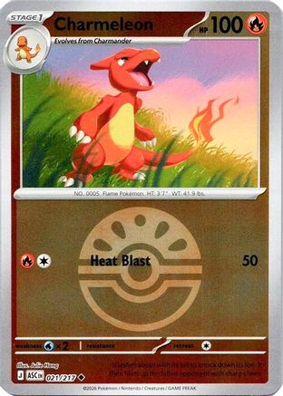 Charmeleon (Quick Ball) 021  - Reverse Holofoil ME Ascended Heroes - Uncommon